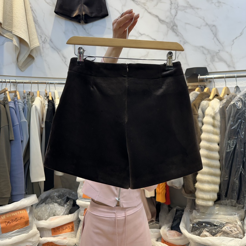 OLIVE TrEE韓國直郵女裝新品真品職業休閑推薦裙褲天鵝絨OLIVE TrEE裙褲