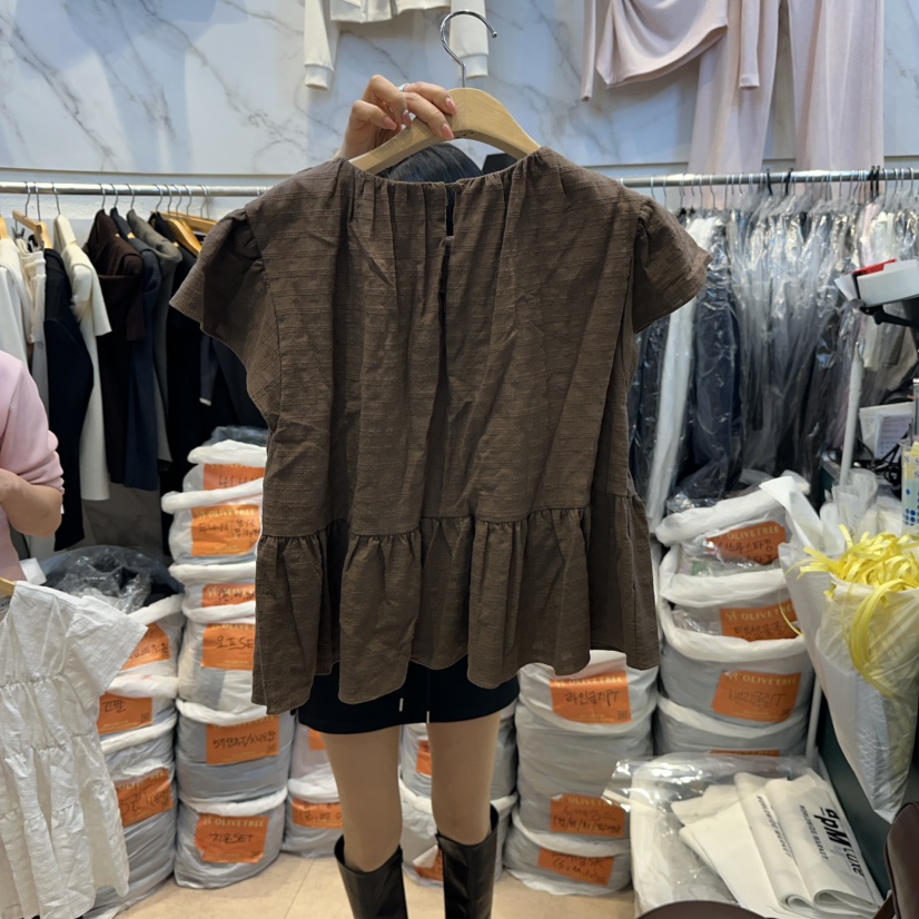 OLIVE TrEE東大門實拍女裝新品推薦26春夏真品襯衫蕾絲衫OLIVE TrEE襯衫/蕾絲衫