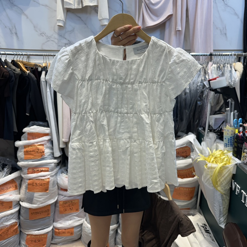 OLIVE TrEE東大門實拍女裝新品推薦26春夏真品襯衫蕾絲衫OLIVE TrEE襯衫/蕾絲衫圖色1