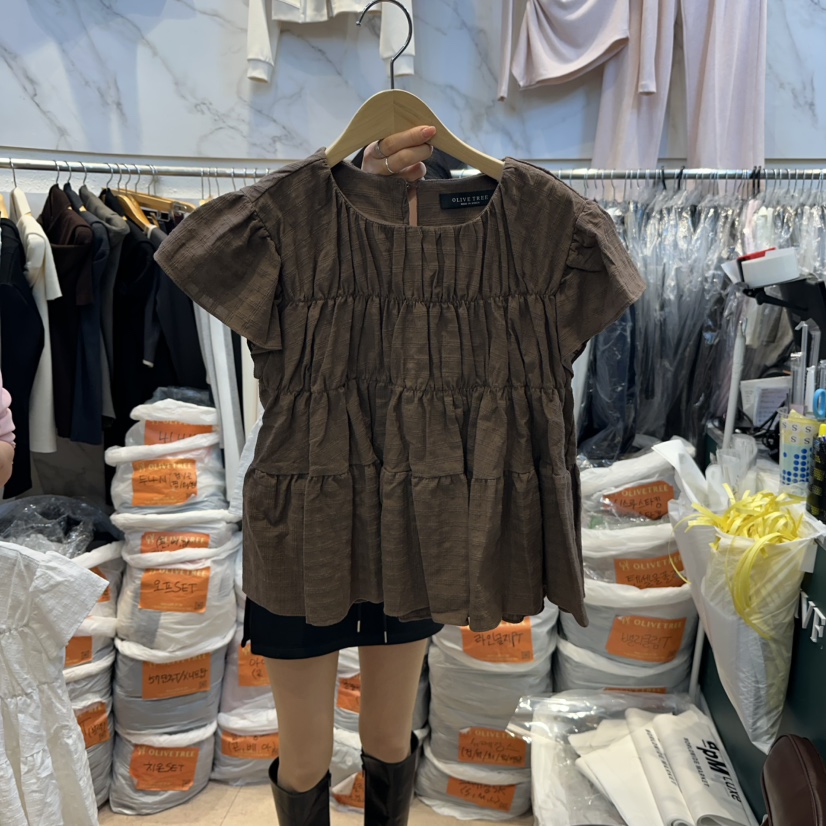 OLIVE TrEE東大門實拍女裝新品推薦26春夏真品襯衫蕾絲衫OLIVE TrEE襯衫/蕾絲衫圖色2