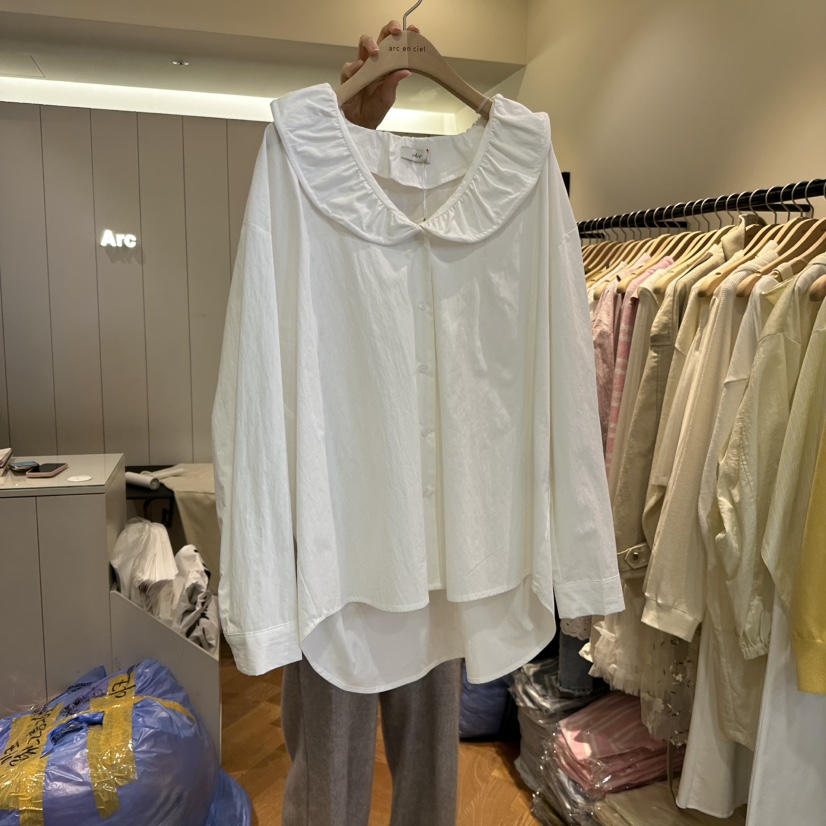 ARC韓國直郵女士新款熱賣真品休閑26春夏人氣推薦襯衫蕾絲衫ARC EN CIEL襯衫/蕾絲衫圖色1