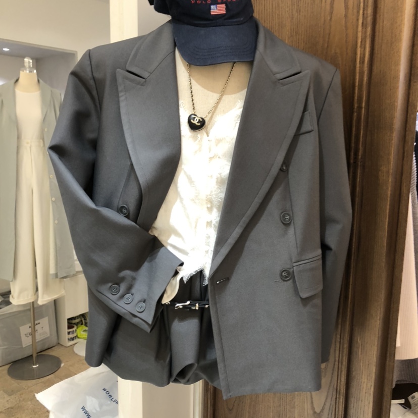 VIRKIN東大門實拍女士新款真品時尚26春夏熱賣人氣夾克雙層VIRKIN夾克圖色1