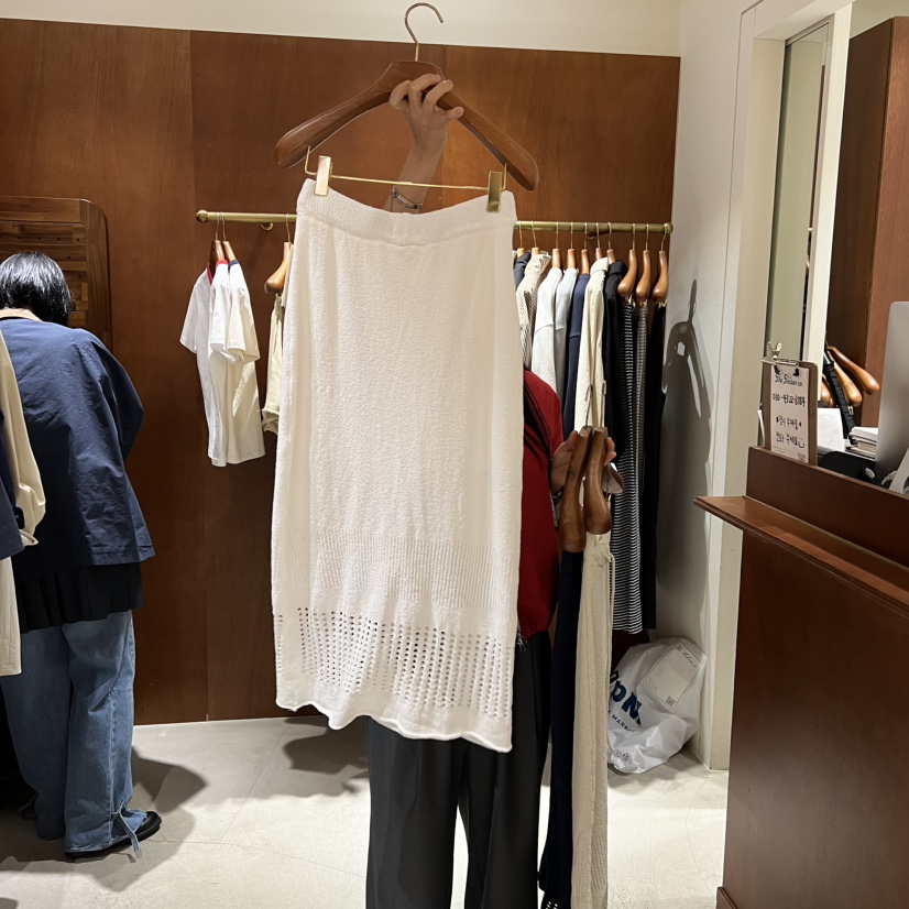 HEBON韓國代購女士新品真品時尚推薦26春夏職業人氣休閑長裙HEBON長裙