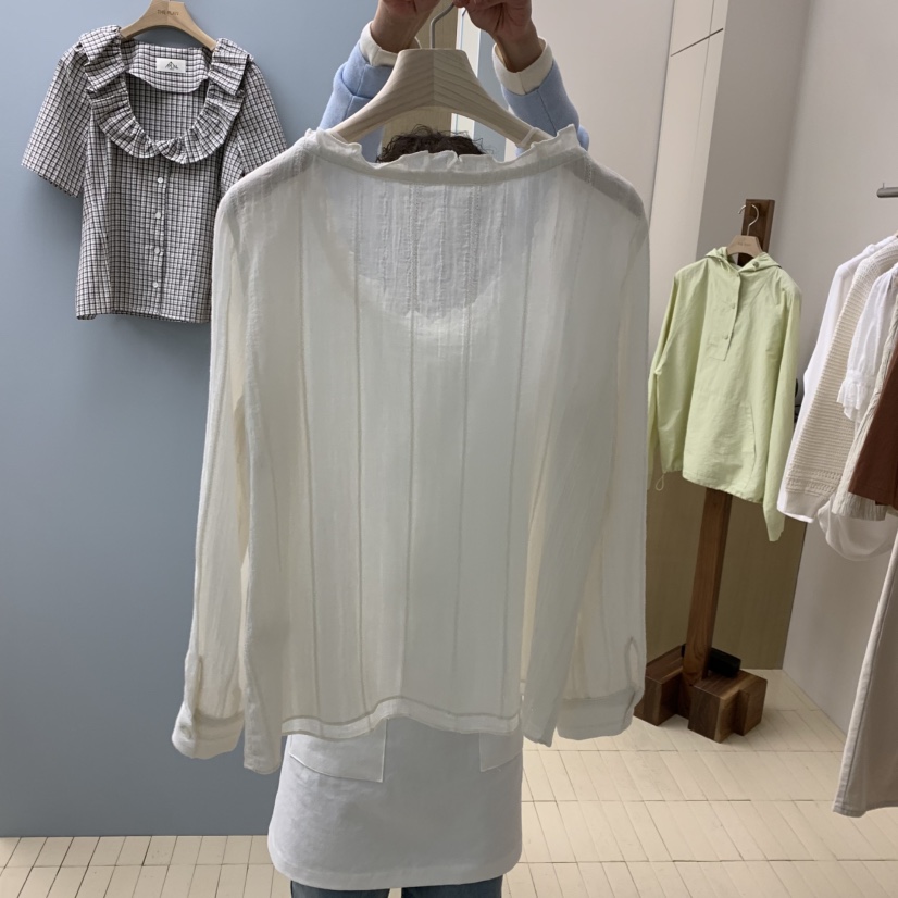 THEPLAN韓國代購女士新款休閑熱賣時尚人氣真品襯衫蕾絲衫THE PLAN襯衫/蕾絲衫