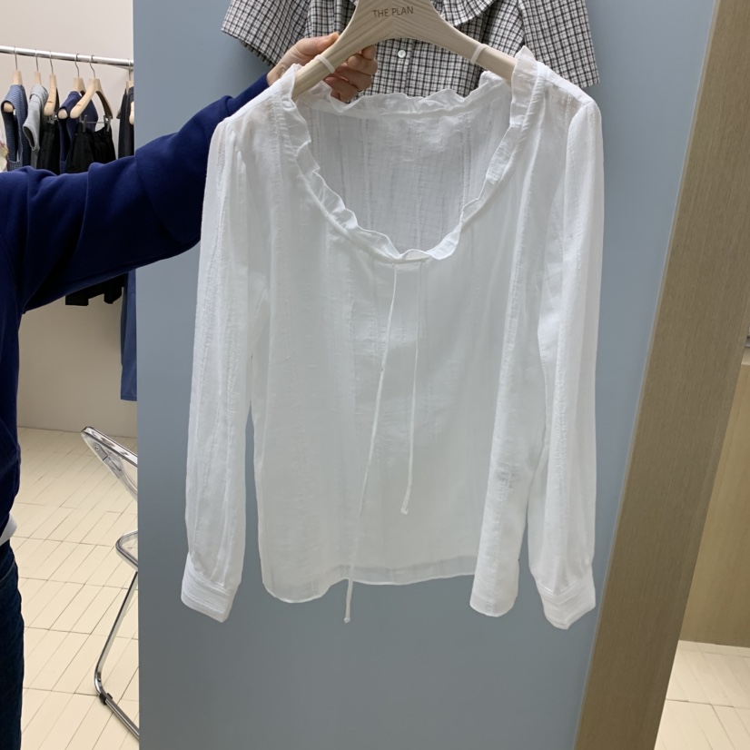 THEPLAN韓國代購女士新款休閑熱賣時尚人氣真品襯衫蕾絲衫THE PLAN襯衫/蕾絲衫圖色2