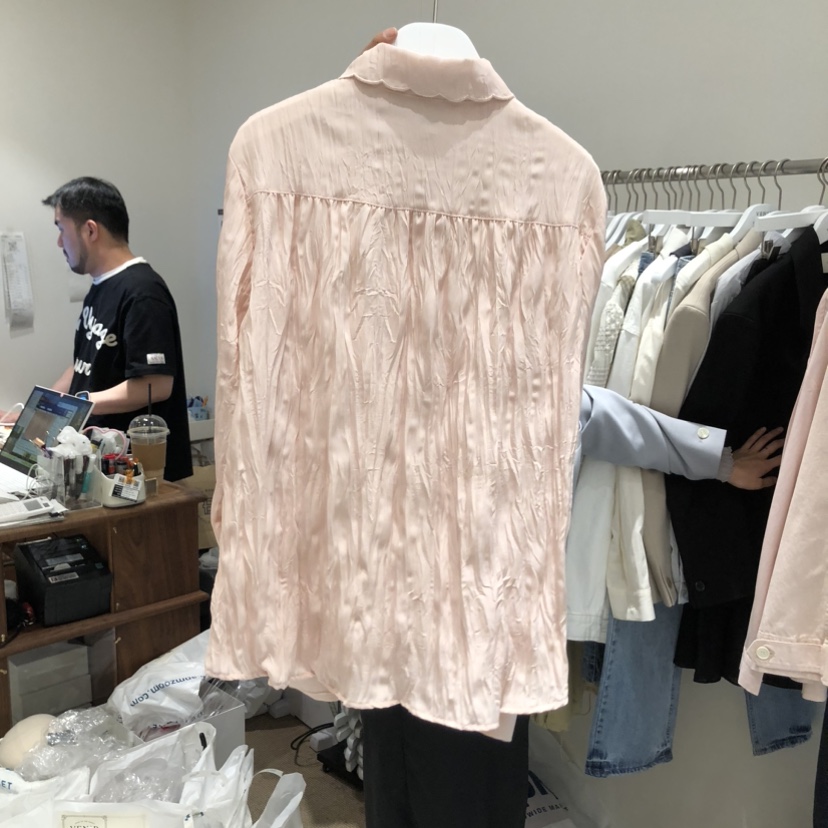 VENIR-a東大門實拍女士新品職業真品26春夏熱賣襯衫蕾絲衫VENIR-a襯衫/蕾絲衫