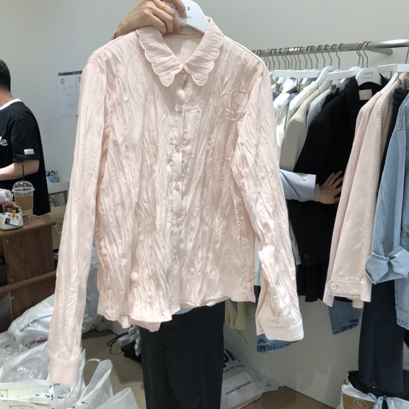 VENIR-a東大門實拍女士新品職業真品26春夏熱賣襯衫蕾絲衫VENIR-a襯衫/蕾絲衫圖色1
