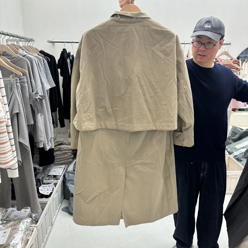 HUMMING BIRD東大門直郵女士新款26春夏推薦真品長款風衣HUMMING BIRD長款風衣