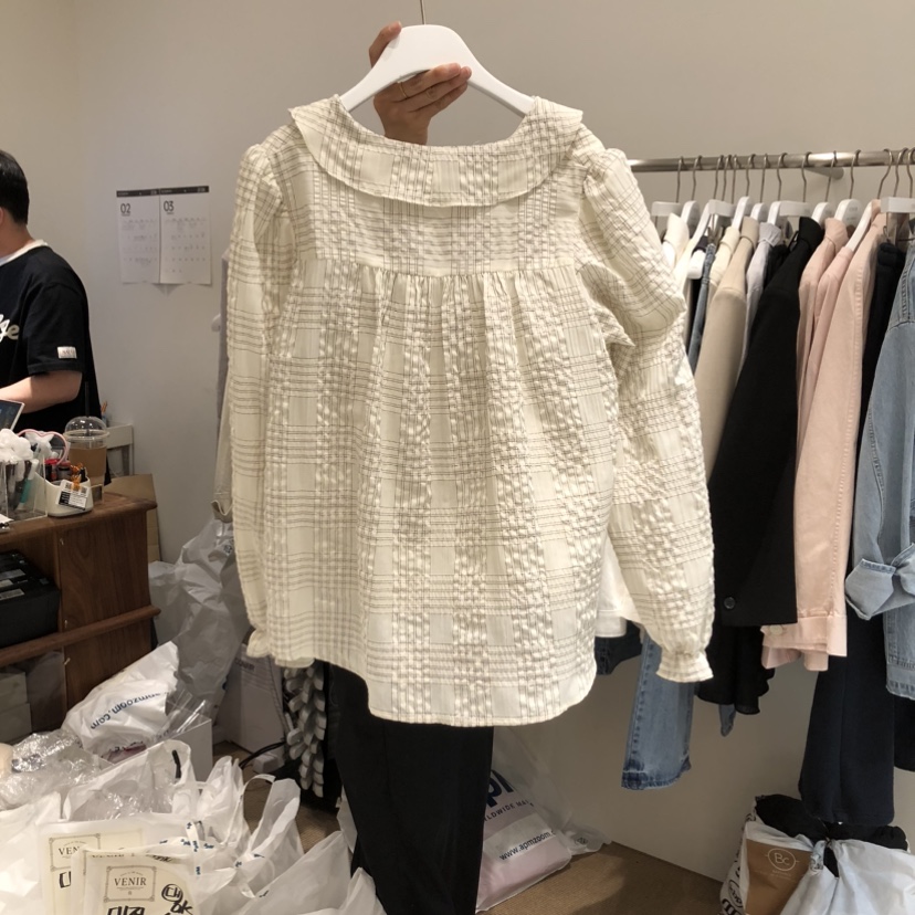 VENIR-a東大門實拍女士新品人氣真品熱賣26春夏襯衫蕾絲衫VENIR-a襯衫/蕾絲衫