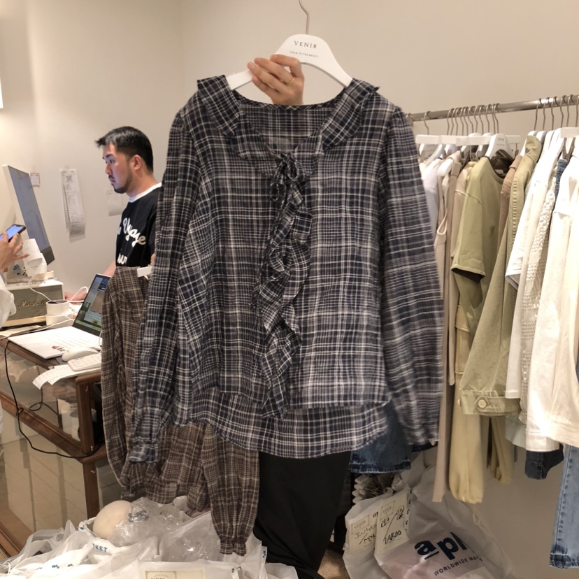 VENIR-a東大門實拍女士新品人氣真品熱賣26春夏襯衫蕾絲衫VENIR-a襯衫/蕾絲衫圖色3