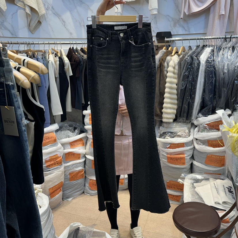 OLIVE TrEE東大門實拍女士新品職業休閑26春夏人氣牛仔褲OLIVE TrEE牛仔褲圖色2