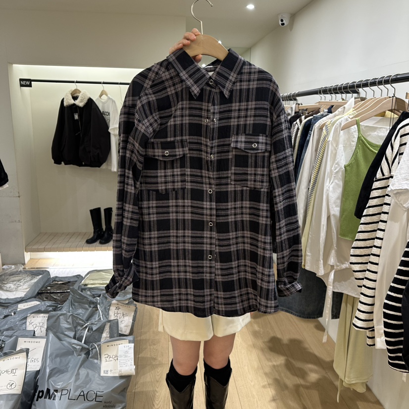 WINSOME韓國直郵女士新品熱賣推薦真品休閑職業襯衫蕾絲衫WINSOME襯衫/蕾絲衫圖色1