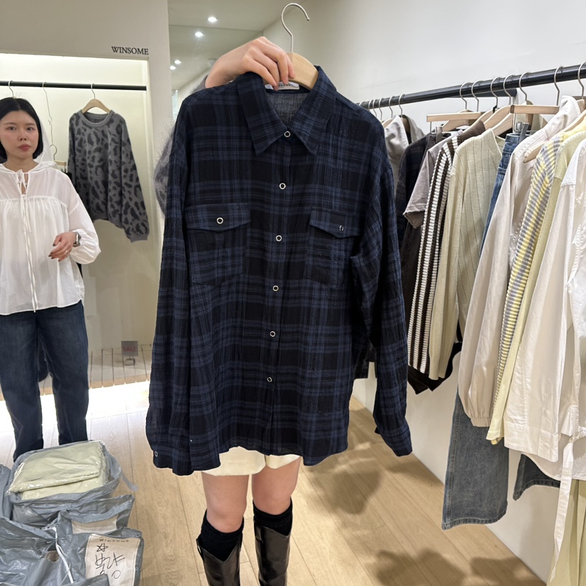 WINSOME韓國直郵女士新品熱賣推薦真品休閑職業襯衫蕾絲衫WINSOME襯衫/蕾絲衫圖色3