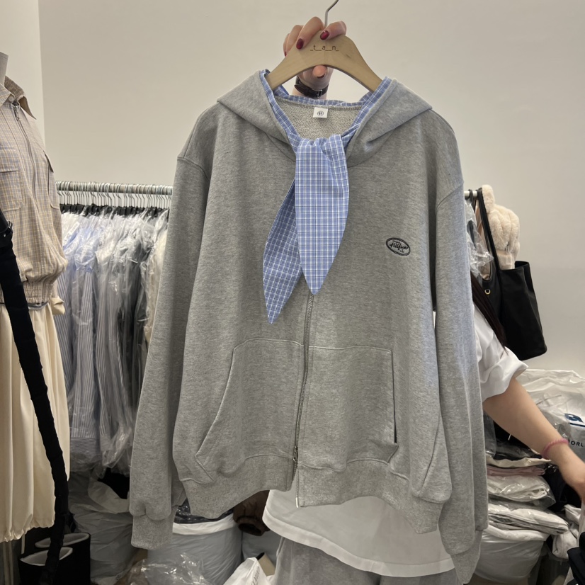 TAN&amp;COMO東大門直郵女士新款人氣時尚推薦休閑夾克圍巾tan-COMO夾克圖色1