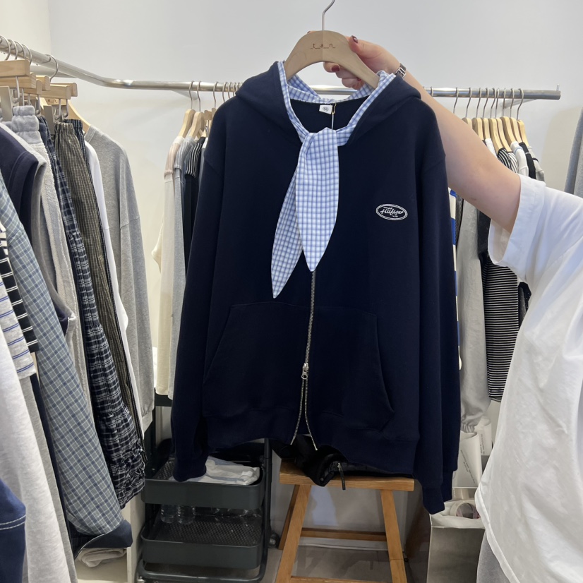 TAN&amp;COMO東大門直郵女士新款人氣時尚推薦休閑夾克圍巾tan-COMO夾克圖色2