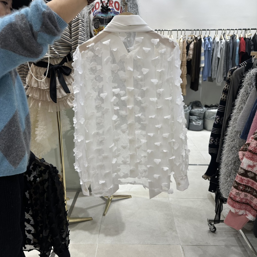 JENNY 1976東大門代購女士新款休閑26春夏真品襯衫蕾絲衫JENNY 1976襯衫/蕾絲衫