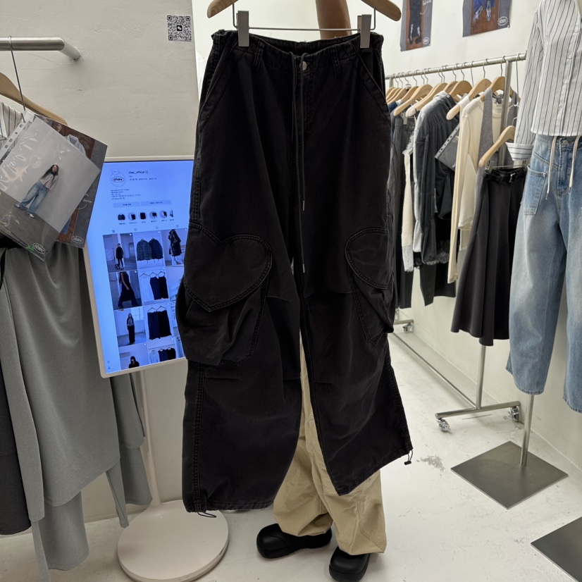 CHAV東大門代購女裝新款人氣推薦真品26春夏休閑褲工裝褲CHAV休閑褲圖色3