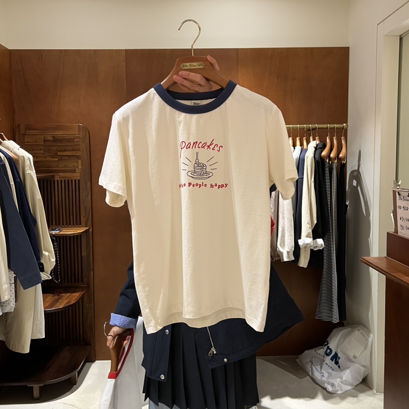 HEBON東大門代購女士新款熱賣時尚真品休閑職業26春夏T恤HEBONT恤圖色2