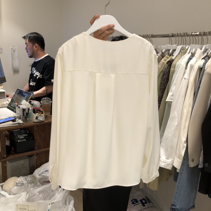 VENIR-a韓國代購女士新品人氣真品推薦職業休閑襯衫蕾絲衫VENIR-a襯衫/蕾絲衫