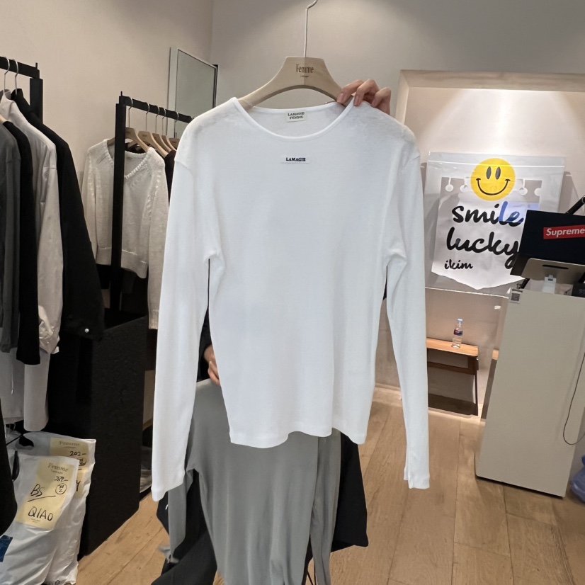 LA MAGIE FEMME東大門實拍女士新品職業時尚休閑長袖T恤Lamagie Femme長袖T恤圖色3