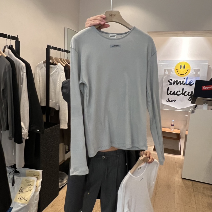 LA MAGIE FEMME東大門實拍女士新品職業時尚休閑長袖T恤Lamagie Femme長袖T恤圖色4