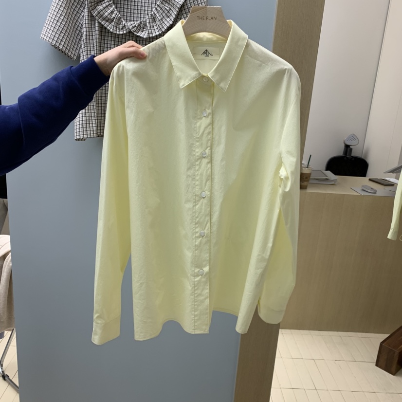 THEPLAN韓國直郵女士新款職業熱賣26春夏休閑人氣襯衫蕾絲衫THE PLAN襯衫/蕾絲衫圖色2