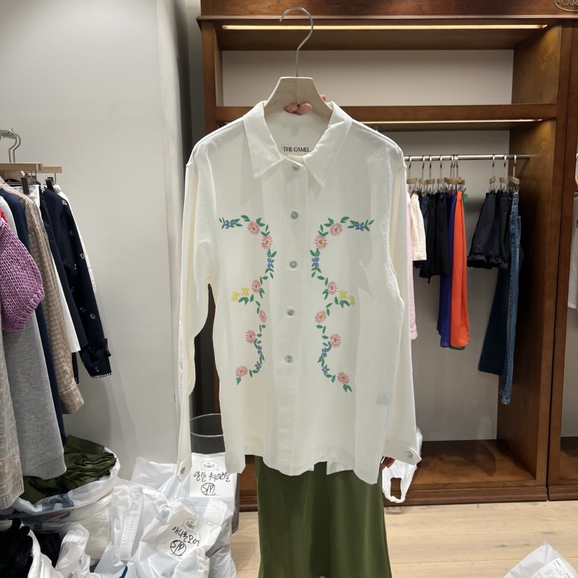 THE CAMEL韓國代購女裝新款推薦襯衫蕾絲衫the came_l 家襯衫/蕾絲衫圖色1