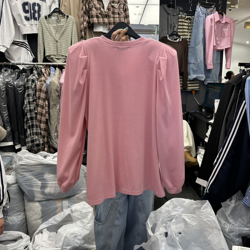 A-DEL韓國直郵女士新款休閑人氣熱賣26春夏職業真品長袖T恤A-DEL長袖T恤