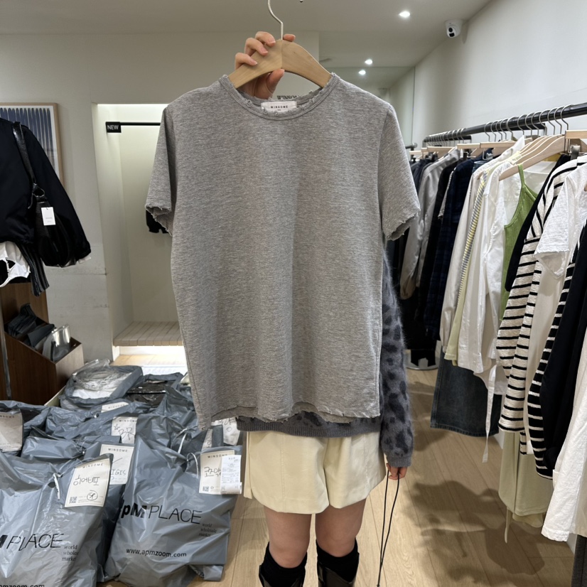 WINSOME東大門實拍女士新品時尚推薦26春夏真品人氣熱賣T恤WINSOMET恤圖色1