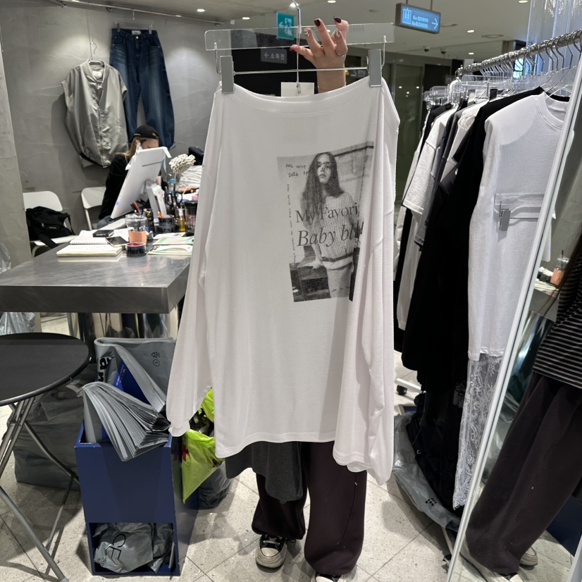 HERTZ-P東大門實拍女士新款真品人氣休閑熱賣時尚長袖T恤HERTZ-P長袖T恤圖色1