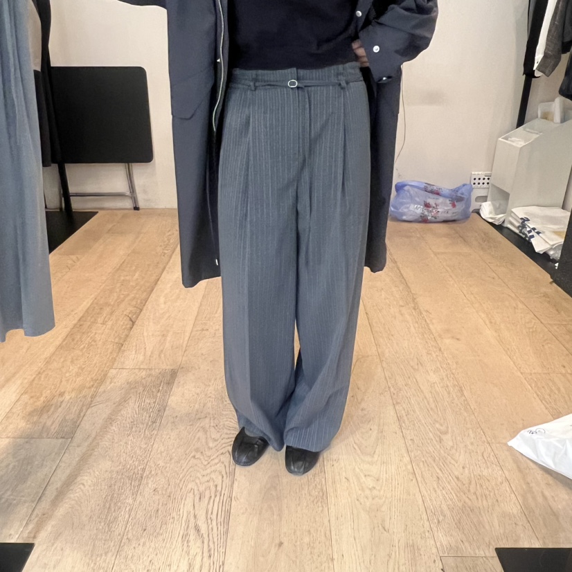 LA MAGIE FEMME東大門代購女士新品職業26春夏休閑褲條紋Lamagie Femme休閑褲圖色2