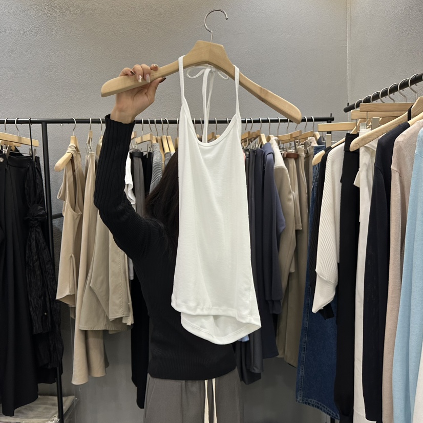 FLAMME TOIT/LUNAMDE東大門代購女士新款真品時尚吊帶背心FLAMME TOIT/LUNAMDE吊帶/背心圖色1