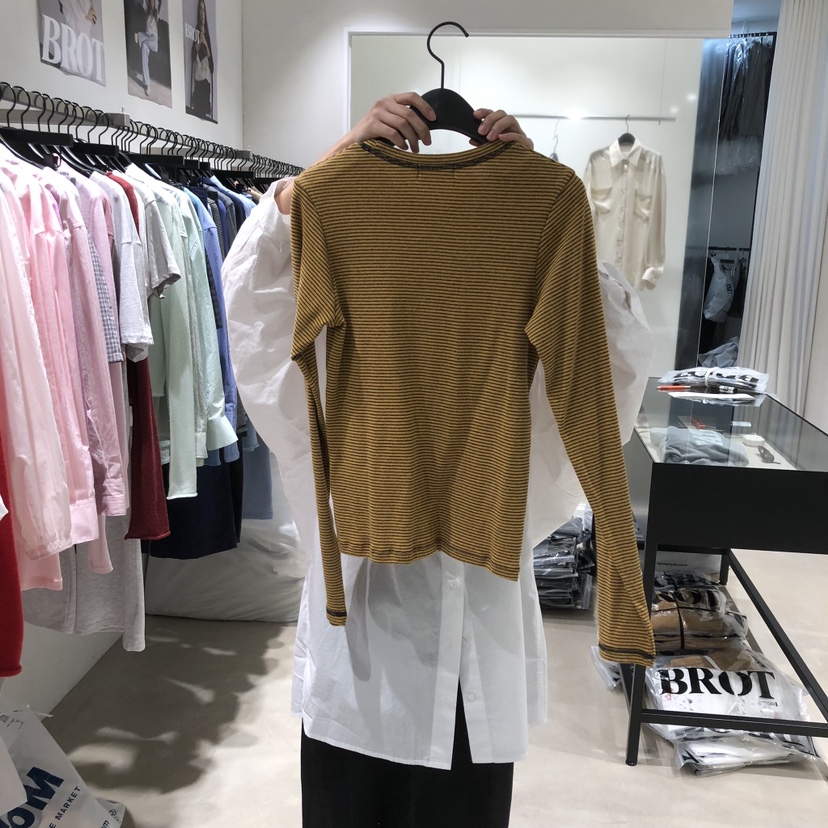 BROT韓國直郵女士新品休閑熱賣人氣26春夏推薦時尚長袖T恤BROT長袖T恤