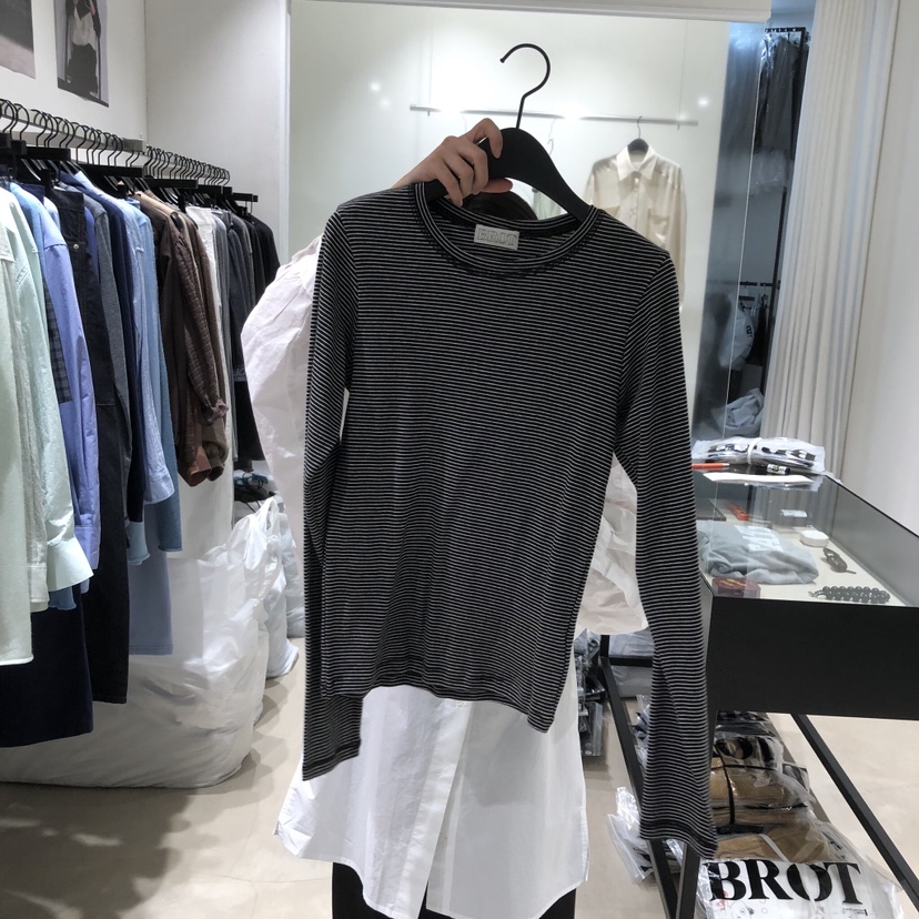 BROT韓國直郵女士新品休閑熱賣人氣26春夏推薦時尚長袖T恤BROT長袖T恤圖色2