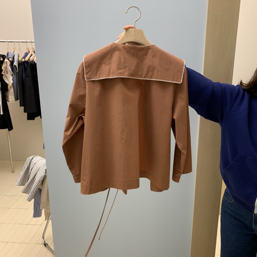 THEPLAN韓國代購女士新品推薦人氣休閑真品襯衫蕾絲衫口袋THE PLAN襯衫/蕾絲衫