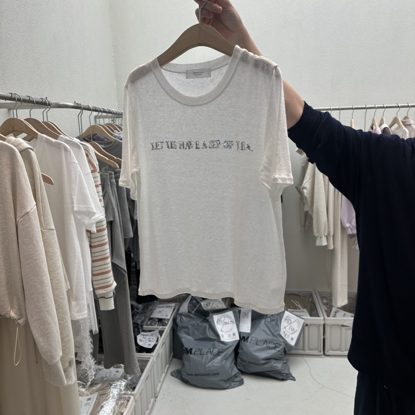 HUMMING BIRD東大門實拍女士新品26春夏時尚休閑職業T恤HUMMING BIRDT恤圖色1