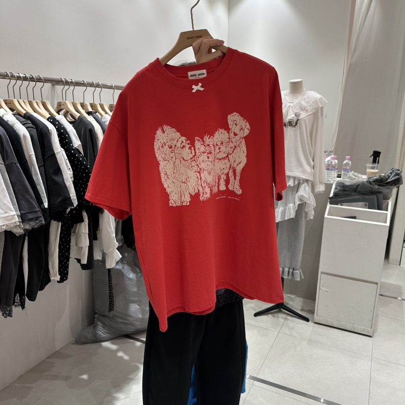MINI UNNI東大門實拍女裝新款推薦時尚26春夏人氣真品T恤MINI UNNIT恤圖色1