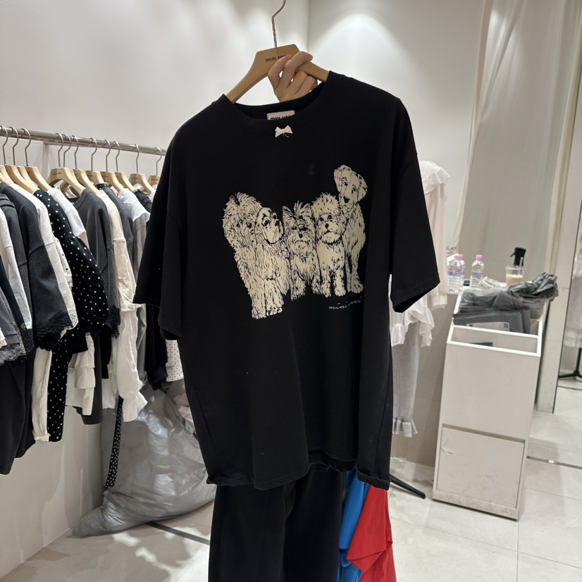 MINI UNNI東大門實拍女裝新款推薦時尚26春夏人氣真品T恤MINI UNNIT恤圖色2