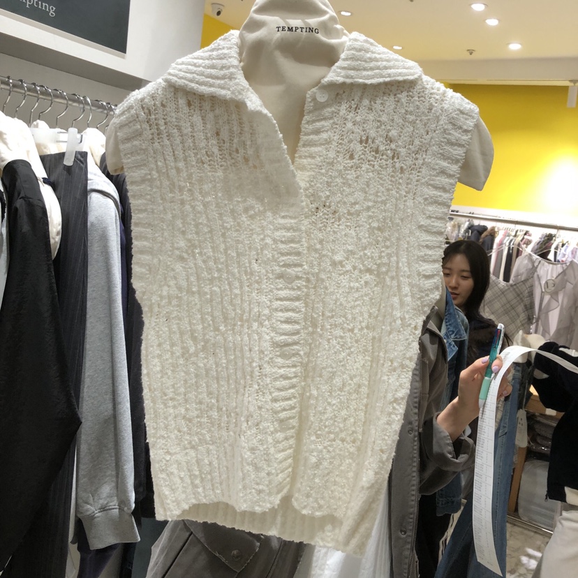 TEMPTING東大門實拍女士新品職業推薦熱賣26春夏真品馬甲TEMPTING馬甲圖色1