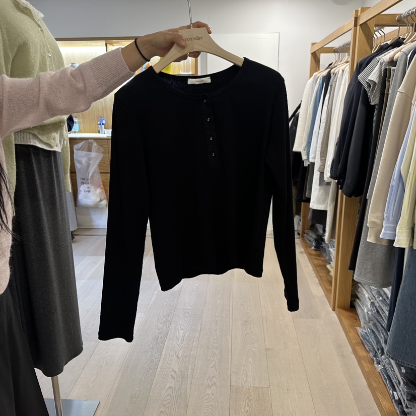 ROUNDER韓國直郵女裝新品推薦人氣時尚休閑26春夏長袖T恤ROUNDER長袖T恤圖色3