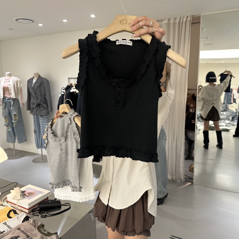 VAULT東大門代購女裝新款真品休閑26春夏人氣時尚吊帶背心VAULT吊帶/背心圖色2