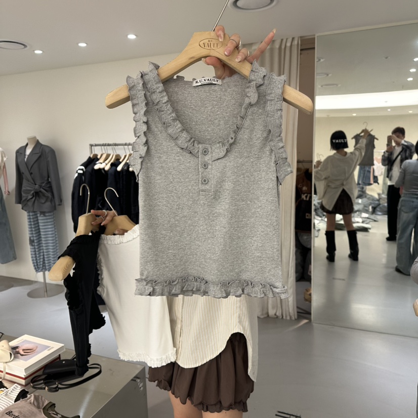 VAULT東大門代購女裝新款真品休閑26春夏人氣時尚吊帶背心VAULT吊帶/背心圖色3