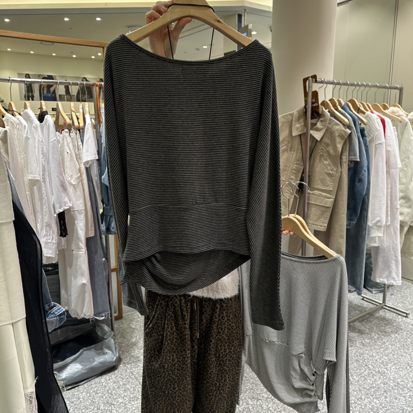 SOF東大門直郵女士新品休閑職業26春夏人氣長袖T恤不含飾品SOF長袖T恤