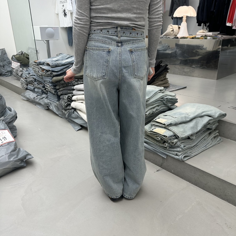 VAULT東大門代購女裝新品推薦真品時尚人氣熱賣牛仔褲腰帶VAULT牛仔褲