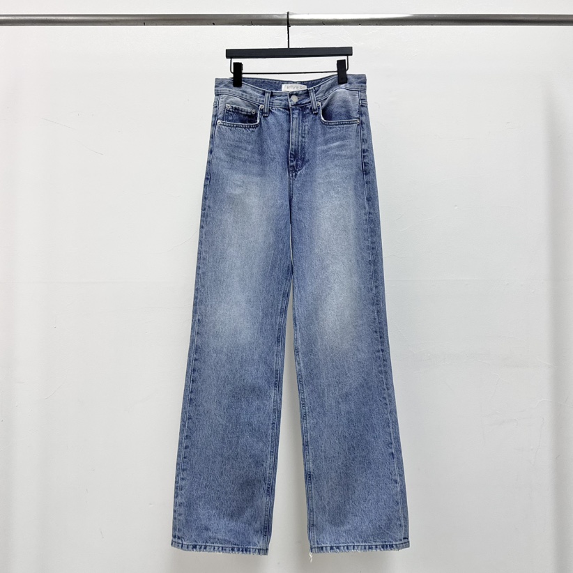 RIVER韓國直郵女士新款人氣26春夏職業熱賣休閑推薦牛仔褲WATER/RIVER牛仔褲圖色1中度色