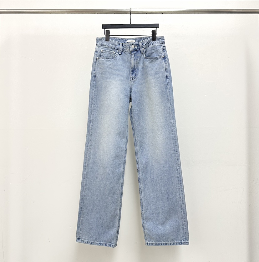 RIVER韓國直郵女士新款人氣26春夏職業熱賣休閑推薦牛仔褲WATER/RIVER牛仔褲圖色2淺色