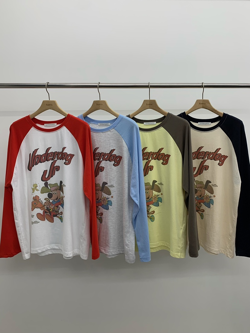 LOVE MY SANTA韓國代購女士新品26春夏人氣休閑長袖T恤Santa/LOVE MY SANTA長袖T恤