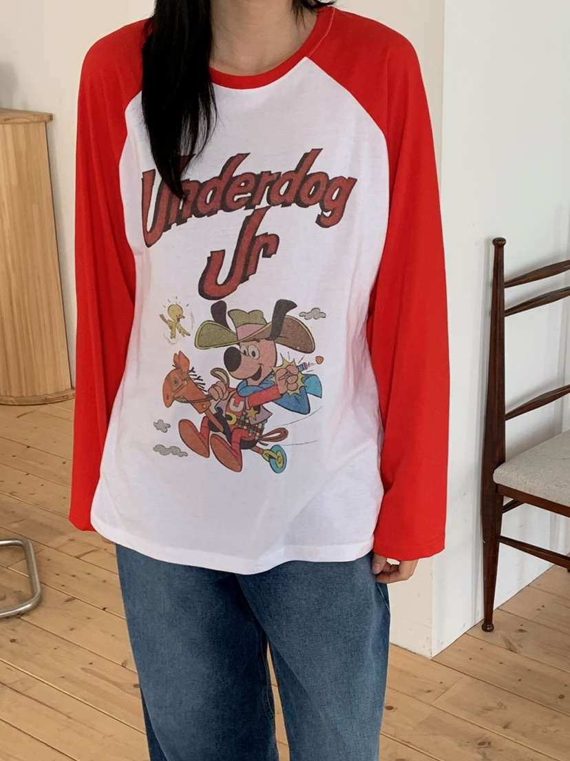 LOVE MY SANTA韓國代購女士新品26春夏人氣休閑長袖T恤Santa/LOVE MY SANTA長袖T恤圖色1