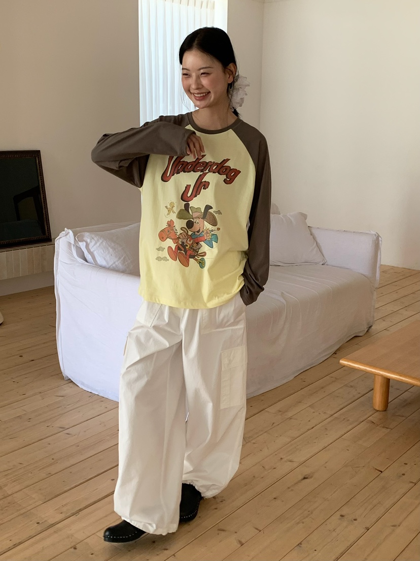 LOVE MY SANTA韓國代購女士新品26春夏人氣休閑長袖T恤Santa/LOVE MY SANTA長袖T恤圖色3