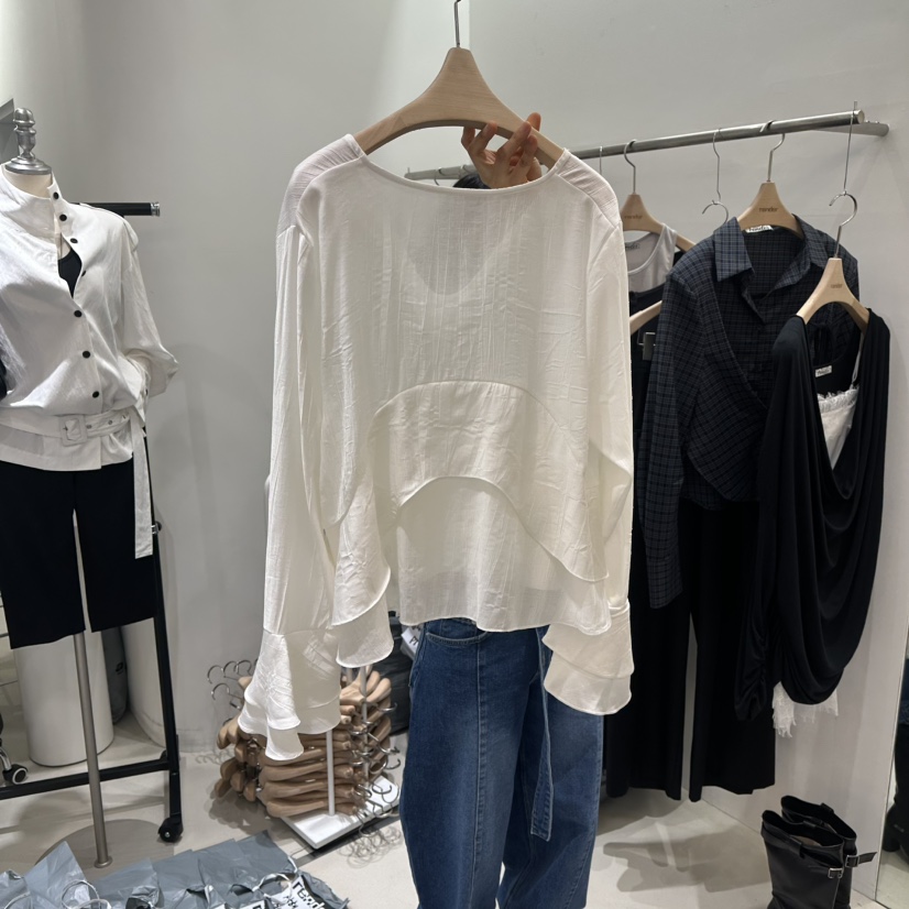 RENDER東大門直郵女裝新款休閑職業時尚人氣真品襯衫蕾絲衫RENDER襯衫/蕾絲衫